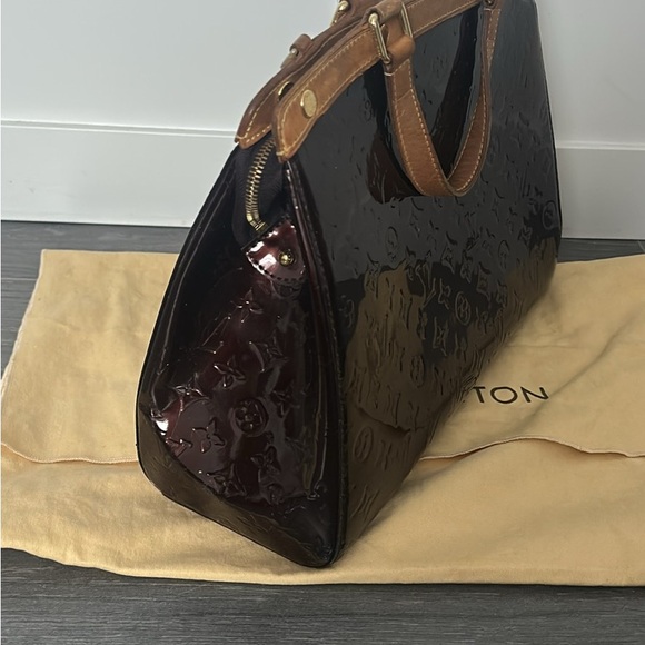 Louis Vuitton Glossy Brown and Tan Satchel - Picture 4 of 5